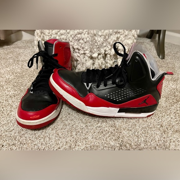 Jordan Other - Nike Air Jordan Flight SC-3 Men's Black Red Basketball Shoes Sz 13